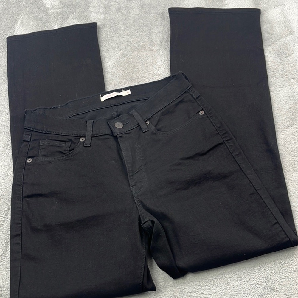 NEW Levi's 6, 28 x 30 Classic Boot Black Denim Jeans